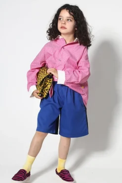 Marques ' Almeida AND WHITE STRIPED LOOSE SHIRT-Kids Tops