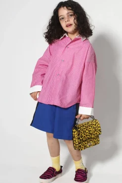 Marques ' Almeida AND WHITE STRIPED LOOSE SHIRT-Kids Tops