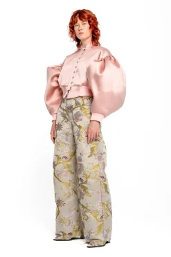 Marques ' Almeida BOMBER JACKET WITH PUFF SLEEVES-Women Outerwear