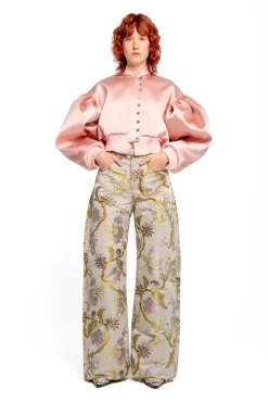 Marques ' Almeida BOMBER JACKET WITH PUFF SLEEVES-Women Outerwear