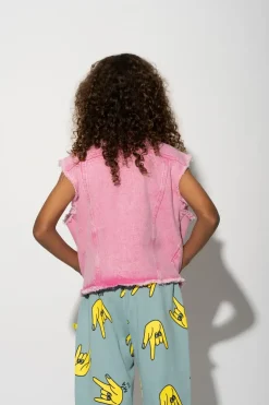 Marques ' Almeida COLLARLESS VEST-Kids Outerwear