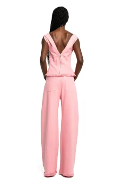 Marques ' Almeida DRILL FITTED OFF SHOULDER TOP-Women Denim|Tops