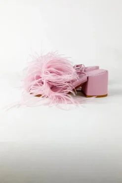 Marques ' Almeida FEATHER STRAPPY SANDAL- Shoes