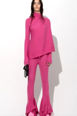 Marques ' Almeida PINK MERINO DRAPED JUMPER-Women Knitwear|Tops