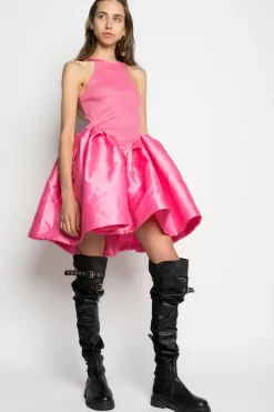 Marques ' Almeida PINK MINI DRESS WITH TANK TOP SCOOPED-Women Dresses