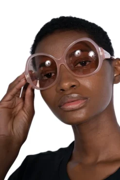 Marques ' Almeida PINK OVERSIZED SUNGLASSES- Accessories