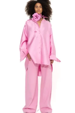 Marques ' Almeida SATIN OVERSIZED SHIRT-Women Tops|Outerwear