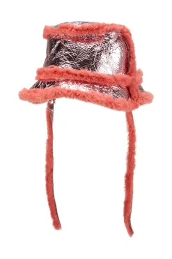 Marques ' Almeida SHINY LEATHER BUCKET HAT-Kids Accessories