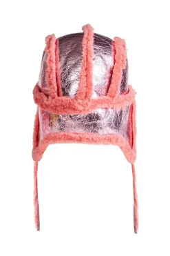 Marques ' Almeida SHINY LEATHER EAR COVER HAT-Kids Accessories