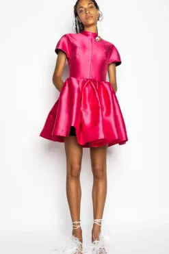 Marques ' Almeida PINK SHORT SLEEVE PUFF SKIRT DRESS-Women Dresses|Dresses
