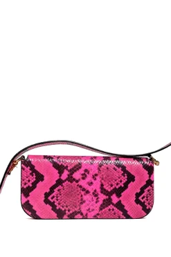 Marques ' Almeida PINK SNAKE PRINT CLUTCH BAG- Accessories