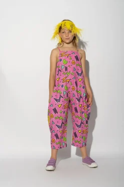 Marques ' Almeida SQUIGGLE PRINT BALLOON JUMPSUIT-Kids Bottoms
