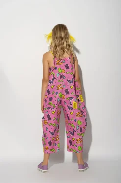 Marques ' Almeida SQUIGGLE PRINT BALLOON JUMPSUIT-Kids Bottoms