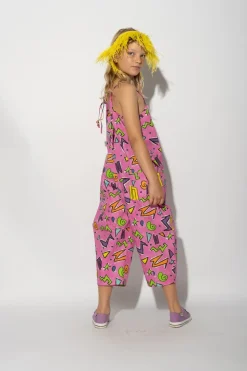 Marques ' Almeida SQUIGGLE PRINT BALLOON JUMPSUIT-Kids Bottoms