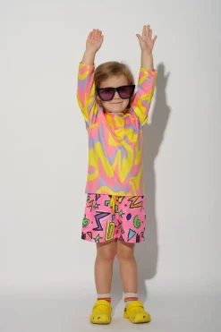 Marques ' Almeida SQUIGGLE PRINT SWIM SHORT-Kids Swimwear|Jersey