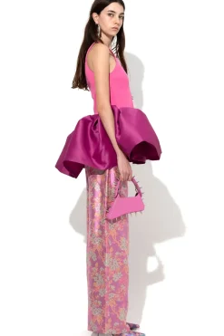 Marques ' Almeida PINK TANK TOP WITH PEPLUM-Women Tops|Tops