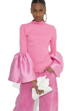 Marques ' Almeida TURTLENECK PUFF SLEEVE TOP-Women Tops