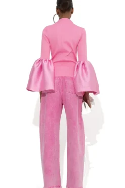 Marques ' Almeida TURTLENECK PUFF SLEEVE TOP-Women Tops