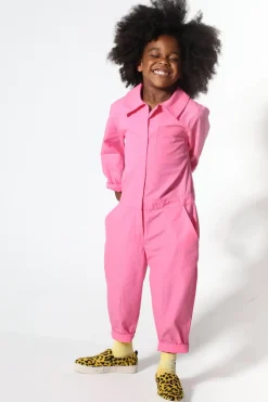Marques ' Almeida PINK WORKWEAR JUMPSUIT-Kids Bottoms
