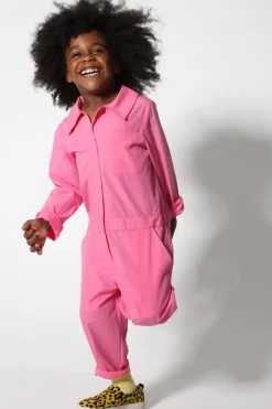 Marques ' Almeida PINK WORKWEAR JUMPSUIT-Kids Bottoms