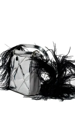 Marques ' Almeida PRE-OWNED / WALLET BAG WITH FEATHER STRAP- Accessories