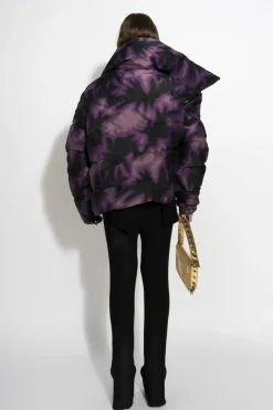 Marques ' Almeida PURPLE TIE DYE M'A PUFFER JACKET-Women Outerwear