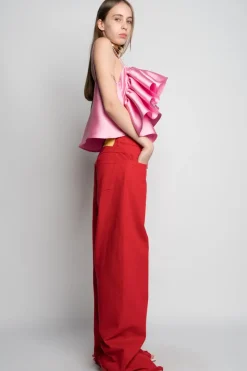Marques ' Almeida BOYFRIEND TROUSERS-Women Denim|Bottoms