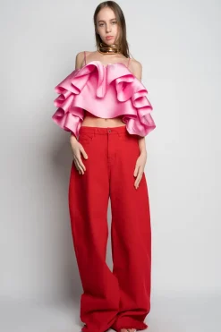 Marques ' Almeida BOYFRIEND TROUSERS-Women Denim|Bottoms
