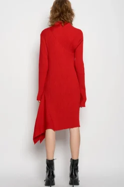 Marques ' Almeida DRAPED NECK DRESS-Women Knitwear|Dresses