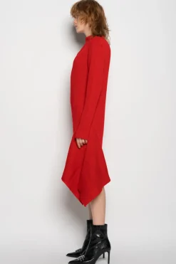 Marques ' Almeida DRAPED NECK DRESS-Women Knitwear|Dresses