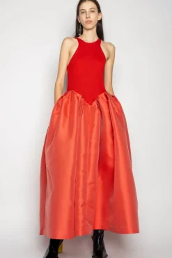 Marques ' Almeida DRESS WITH TANK TOP SCOOPED-Women Dresses