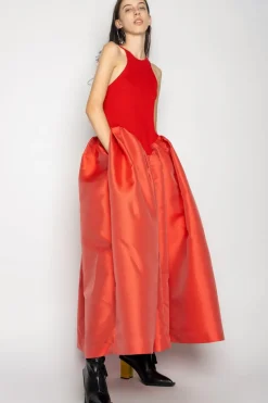 Marques ' Almeida DRESS WITH TANK TOP SCOOPED-Women Dresses