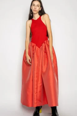 Marques ' Almeida DRESS WITH TANK TOP SCOOPED-Women Dresses