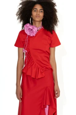 Marques ' Almeida GATHE T-SHIRT-Women Tops|Tops