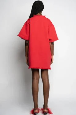 Marques ' Almeida OVERSIZED T-SHIRT DRESS-Women Dresses|Denim