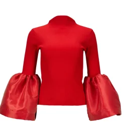 Marques ' Almeida TURTLENECK PUFF SLEEVE TOP-Women Tops
