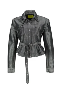 Marques ' Almeida DENIM BELTED JACKET AND VEST-Women Outerwear|Denim