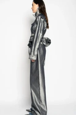 Marques ' Almeida DENIM BELTED JACKET AND VEST-Women Outerwear|Denim