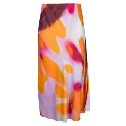 Marques ' Almeida SLIP PRINTED SATIN SKIRT-Women Bottoms|Bottoms