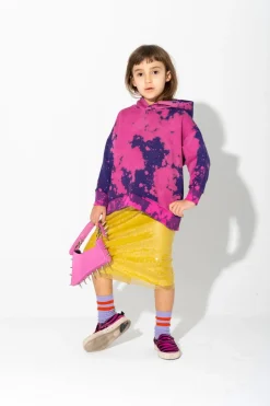 Marques ' Almeida SPLATTERED FLEECE HOODIE-Kids Tops|Jersey