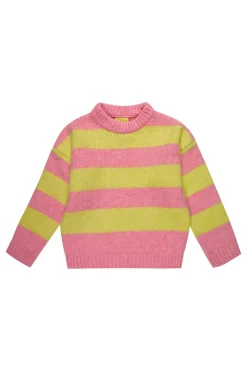 Marques ' Almeida STRIPE CREW NECK KNIT JUMPER-Kids Knitwear|Tops