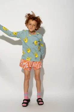 Marques ' Almeida TERRY WAVY PRINT SHORTS-Kids Bottoms