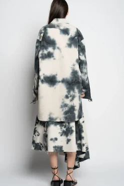 Marques ' Almeida TIE DYE BLACK XXL SHIRT-Women Tops|Tops