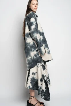Marques ' Almeida TIE DYE BLACK XXL SHIRT-Women Tops|Tops
