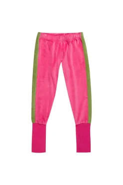 Marques ' Almeida TRACKSUIT VELOUR TROUSERS WITH CONTRAST TAPE-Kids Bottoms