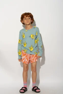 Marques ' Almeida HANDS PRINT LONG SLEEVE TOP-Kids Jersey|Tops