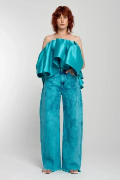 Marques ' Almeida PLEATED STRAPLESS TOP-Women Tops|Tops