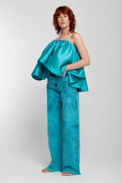 Marques ' Almeida PLEATED STRAPLESS TOP-Women Tops|Tops