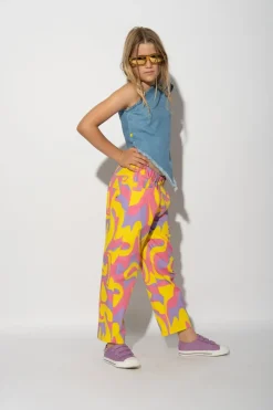 Marques ' Almeida WAVY PRINT BAGGY TROUSERS-Kids Bottoms