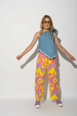 Marques ' Almeida WAVY PRINT BAGGY TROUSERS-Kids Bottoms